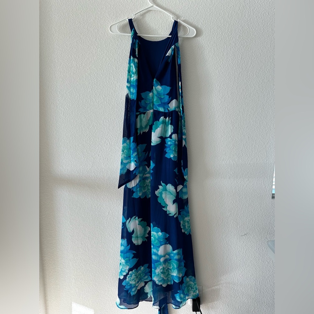 Shelby & Palmer Blue Floral Maxi Dress